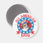 Patriotic Australian Shepherd Magnet (Vorderseite/Rückseite)