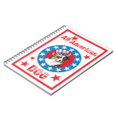 Patriotic Australian Shepherd Notizblock (Linke Seite)