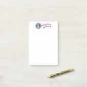 Patriotic Australian Shepherd Post-it Klebezettel (Auf Schreibtisch)