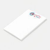 Patriotic Australian Shepherd Post-it Klebezettel (angewinkelt)