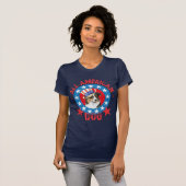 Patriotic Australian Shepherd T-Shirt (Vorne ganz)