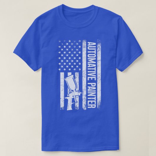 Patriotic Automotive Painter T-Shirt (Design vorne)