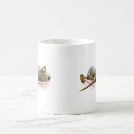 Patriotic B-24 Liberator WW2 Schwerbomber Kaffeetasse (Mittel)