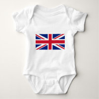 Patriotic Baby Bodysuit mit Flagge Vereinigtes Kön