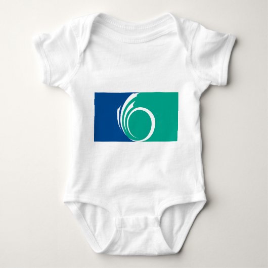Patriotic baby bodysuit with flag of Ottawa Baby Strampler (Vorderseite)