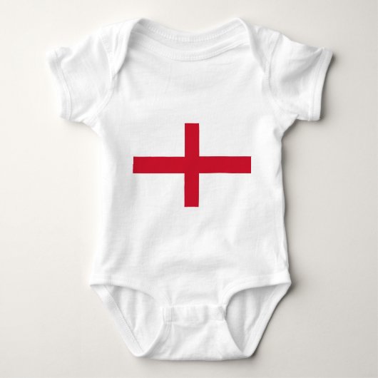 Patriotic Baby Bodysuit with flagge England, UK Baby Strampler (Vorderseite)