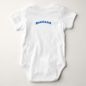 Patriotic Baby Bodysuit with flagge Scotland, UK Baby Strampler (Rückseite)