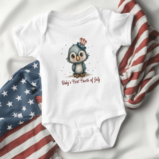 Patriotic Baby Eagle 4. Juli Baby Strampler
