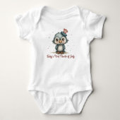 Patriotic Baby Eagle 4. Juli Strampler (Vorderseite)