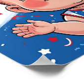 Patriotic Baby Foto Prop Poster (Ecke)