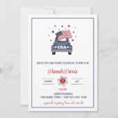 Patriotic Baby Shower Invitation Einladung (Vorderseite)
