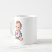 Patriotic Baby Sip Mug Kaffeetasse (Vorderseite Links)