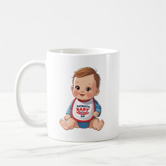 Patriotic Baby Sip Mug Kaffeetasse (Links)