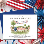 Patriotic Backyard Barbecue Einladung