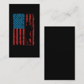 Patriotic Bagpiper American Flag Musician Bagpipe Visitenkarte (Vorne/Hinten)