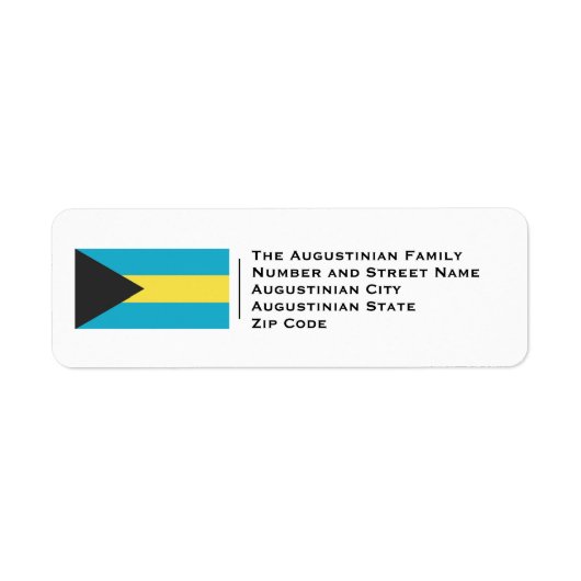 Patriotic BAHAMAS Flag (Vorne)