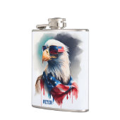 Patriotic Bald Adler 4. Juli Flachmann (Links)