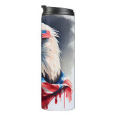 Patriotic Bald Adler 4. Juli Thermosbecher (Nach rechts gedreht)