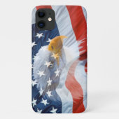Patriotic Bald Eagle American Flag Case-Mate iPhon iPhone Hülle (Rückseite)