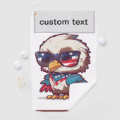 Patriotic Bald Eagle Car Floor Mat Golfhandtuch (Insitu)