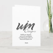 Patriotic Bald Eagle Card Dankeskarte (Rückseite)