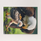 Patriotic Bald Eagle Father's Day Wildlife Gift Puzzle (Horizontal)