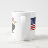 Patriotic Bald Eagle Jumbo-Tasse (Rückseite)