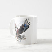 Patriotic Bald Eagle Kaffeetasse (Vorderseite Links)