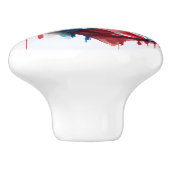 Patriotic Bald Eagle Keramikknauf (Seitenansicht)