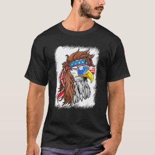 Patriotic Bald Eagle Mullet Usa American Flag 4. T-Shirt