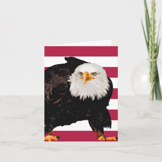 Patriotic Bald Eagle Proud American Flag Militär (Vorderseite)