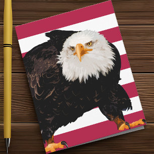 Patriotic Bald Eagle Proud American Flag Militär