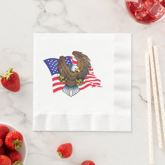 Patriotic Bald Eagle Serviette (Beispiel)
