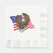 Patriotic Bald Eagle Serviette (Vorderseite)