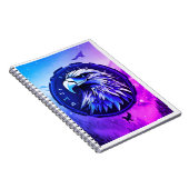 Patriotic Bald Eagle Spiral Notebook Notizblock (Rechte Seite)