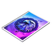 Patriotic Bald Eagle Spiral Notebook Notizblock (Linke Seite)