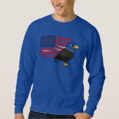 Patriotic Bald Eagle Sweatshirt (Vorderseite)