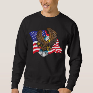 Patriotic Bald Eagle Sweatshirt