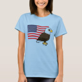 Patriotic Bald Eagle T-Shirt (Vorderseite)