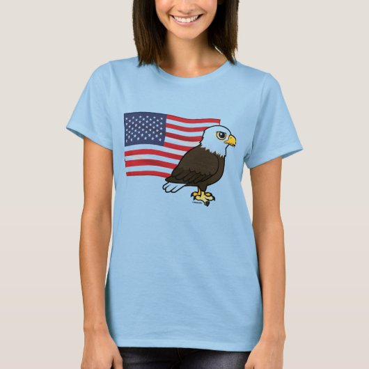 Patriotic Bald Eagle T-Shirt (Vorderseite)