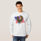 Patriotic Bald Eagle T-Shirt (Vorne ganz)