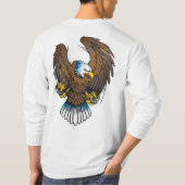 Patriotic Bald Eagle T-Shirt (Rückseite)
