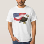 Patriotic Bald Eagle T-Shirt (Vorderseite)