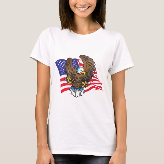 Patriotic Bald Eagle T-Shirt (Vorderseite)