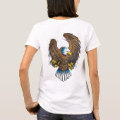 Patriotic Bald Eagle T-Shirt (Rückseite)
