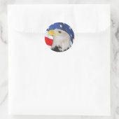 Patriotic Bald Eagle und American Flag Sticker (Tasche)