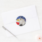 Patriotic Bald Eagle und American Flag Sticker (Umschlag)