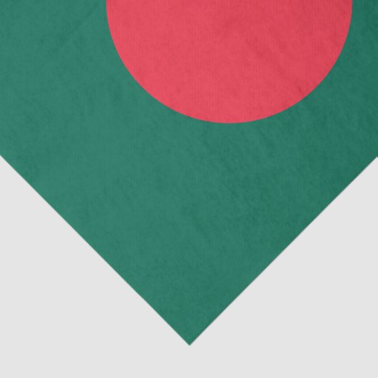 Patriotic Bangladeshi Flag Tissue Paper Seidenpapier (Ausschnitt)