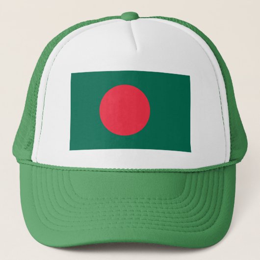 Patriotic Bangladeshi Flag Trucker Hat Truckerkappe (Vorderseite)
