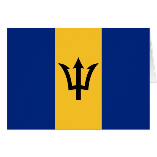 Patriotic Barbados Flag (Vorderseite (Horizontal))